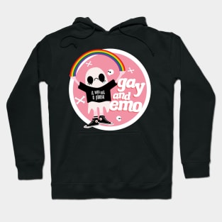 Gay and Emo Badge Hoodie